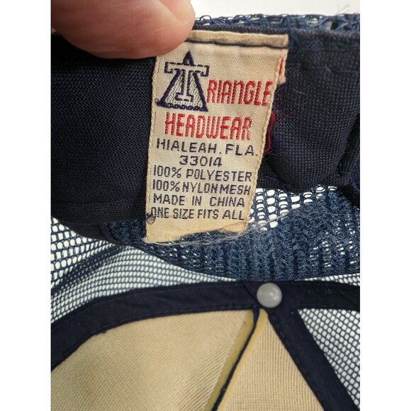 Captain Embroidered Logo with Scrambled Eggs Men Blue Mesh Back Snapback Cap Hat - Picture 9 of 9